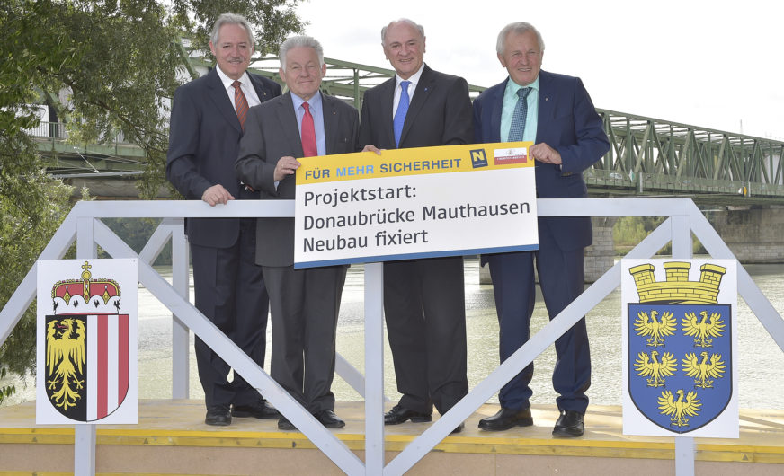 Neubau der Donaubrücke Mauthausen fixiert
