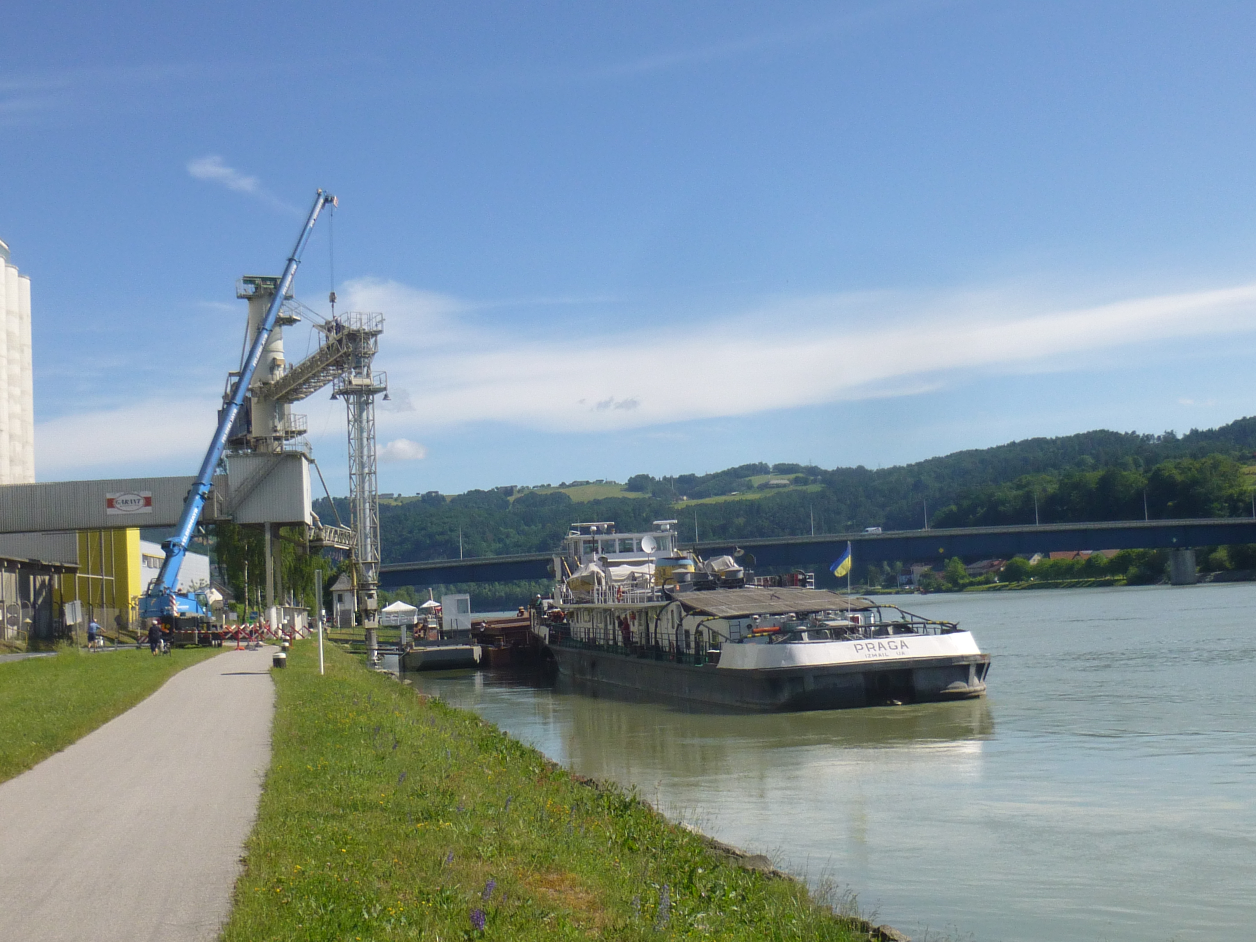 Erneuter Zuwachs im Güterverkehr auf der Donau im Jahr 2017