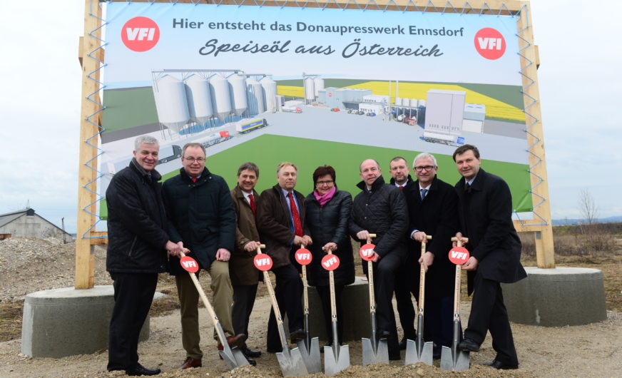Spatenstich für das „VFI Donaupresswerk“ in Ennsdorf