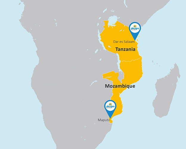 Deugro mit neuen Niederlassungen in Mosambique und Tansania