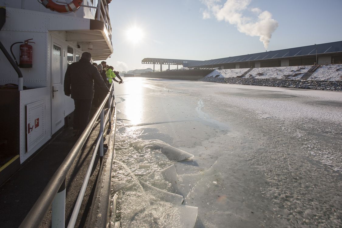 Kältewelle und „Eis-Alarm“ im Wiener Hafen