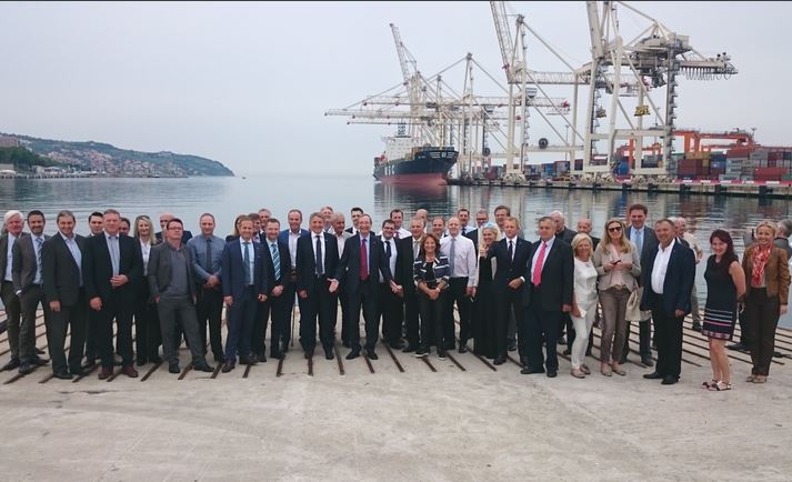 Big Austrian delegation visiting Koper port