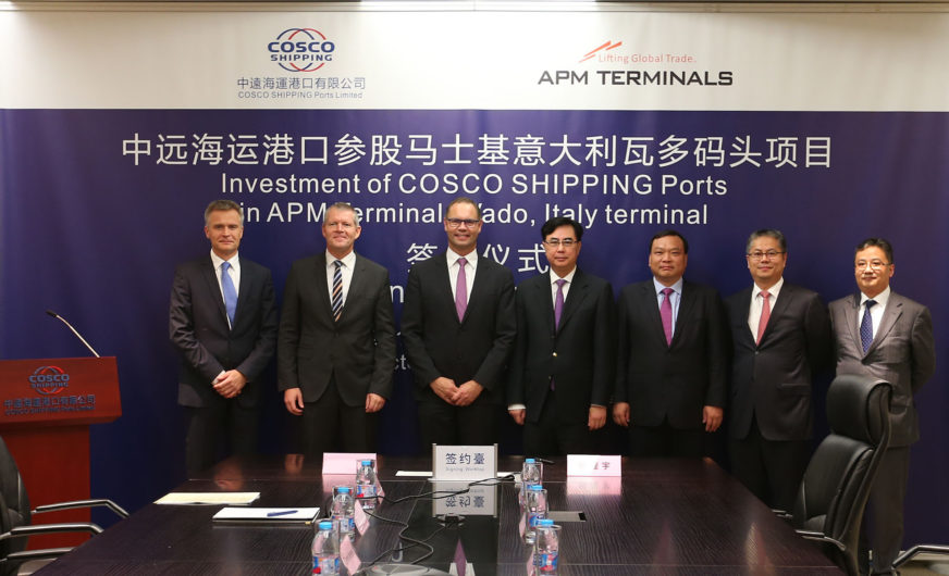 Chinese port companies partners with APM Terminals in Italy