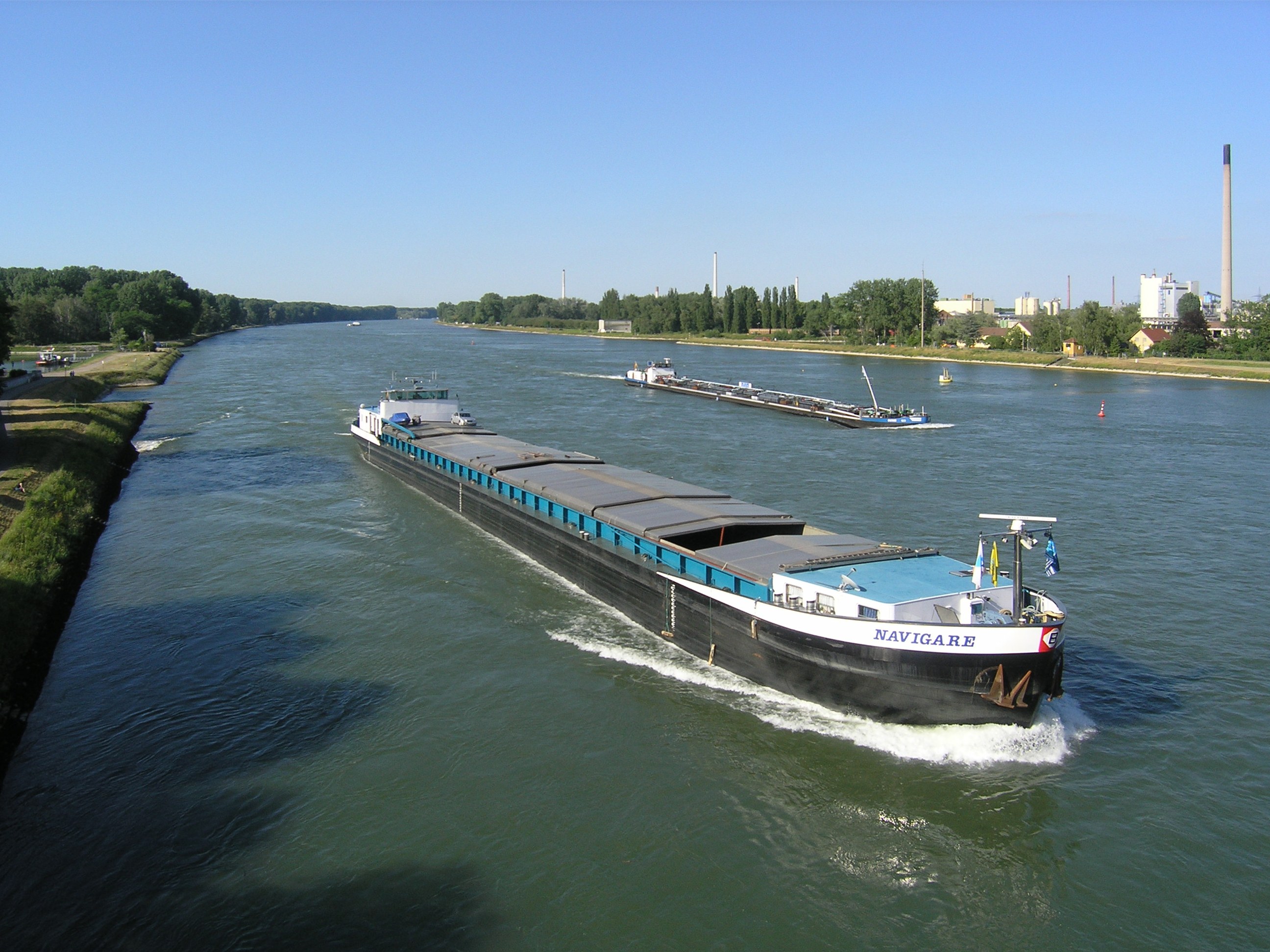 Rückgang der Gütermenge auf der deutschen Donau