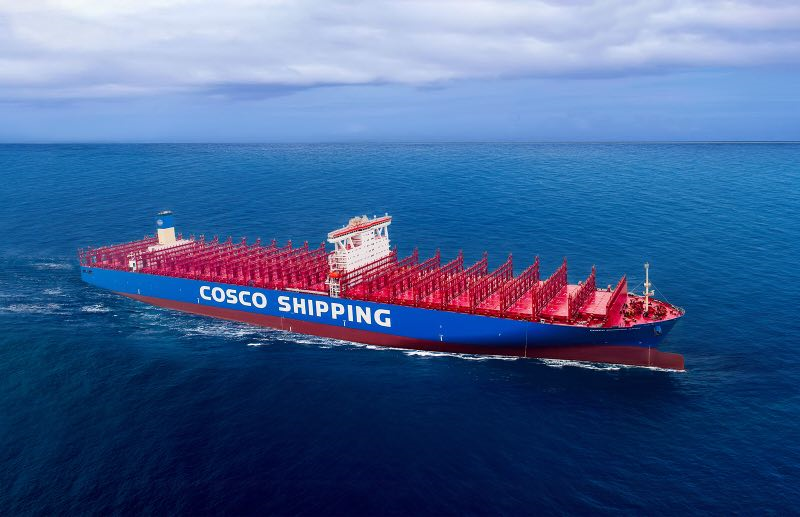Chinas erstes Containerschiff mit 20.000 TEU ausgeliefert