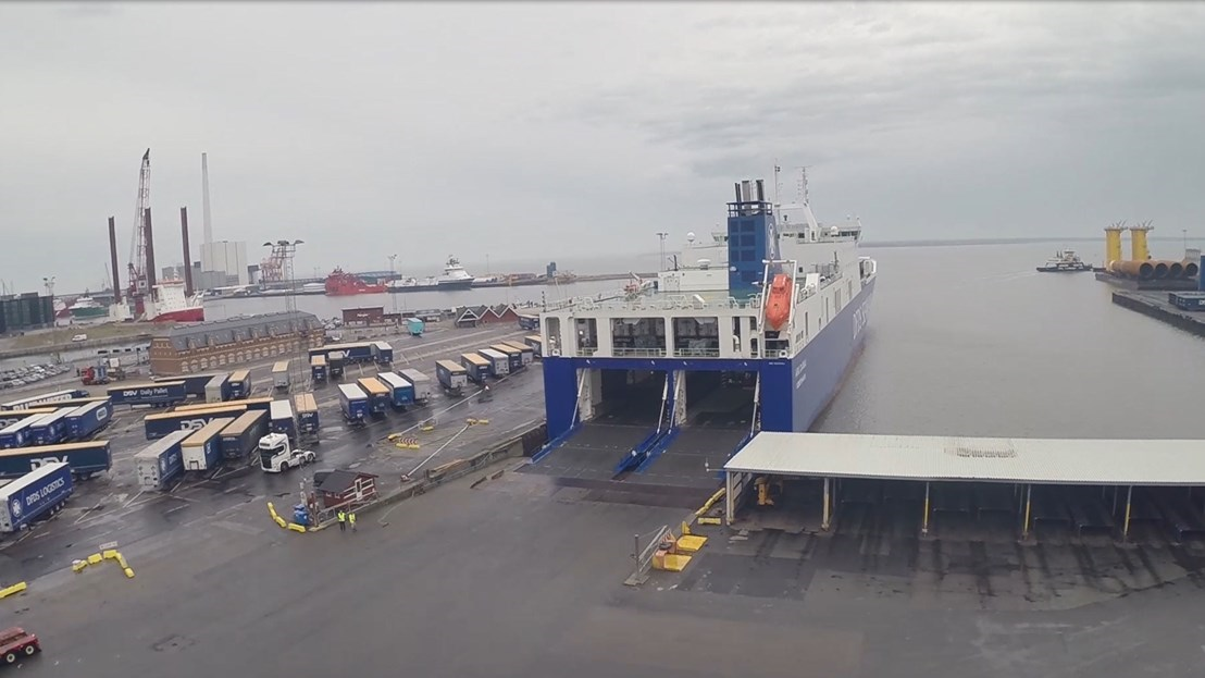 DFDS schließt Frachtterminal in Esbjerg in Dänemark