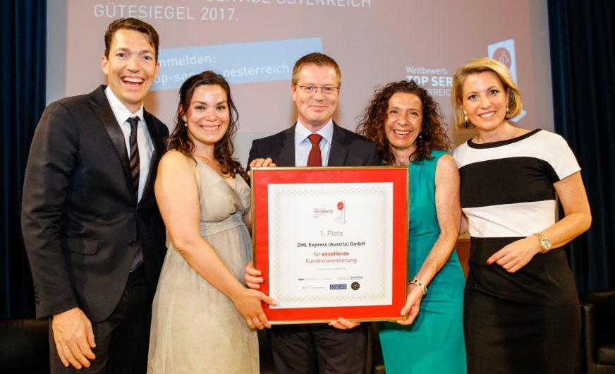 Sieg für DHL Express im „Top Service Österreich“-Wettbewerb