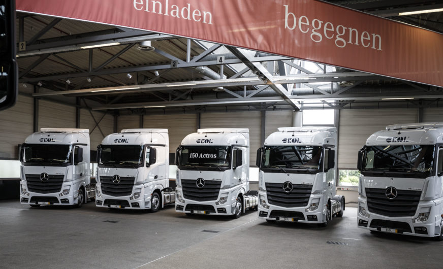 Ekol vergrößert europäische Flotte um 150 neue Mercedes-Lkw