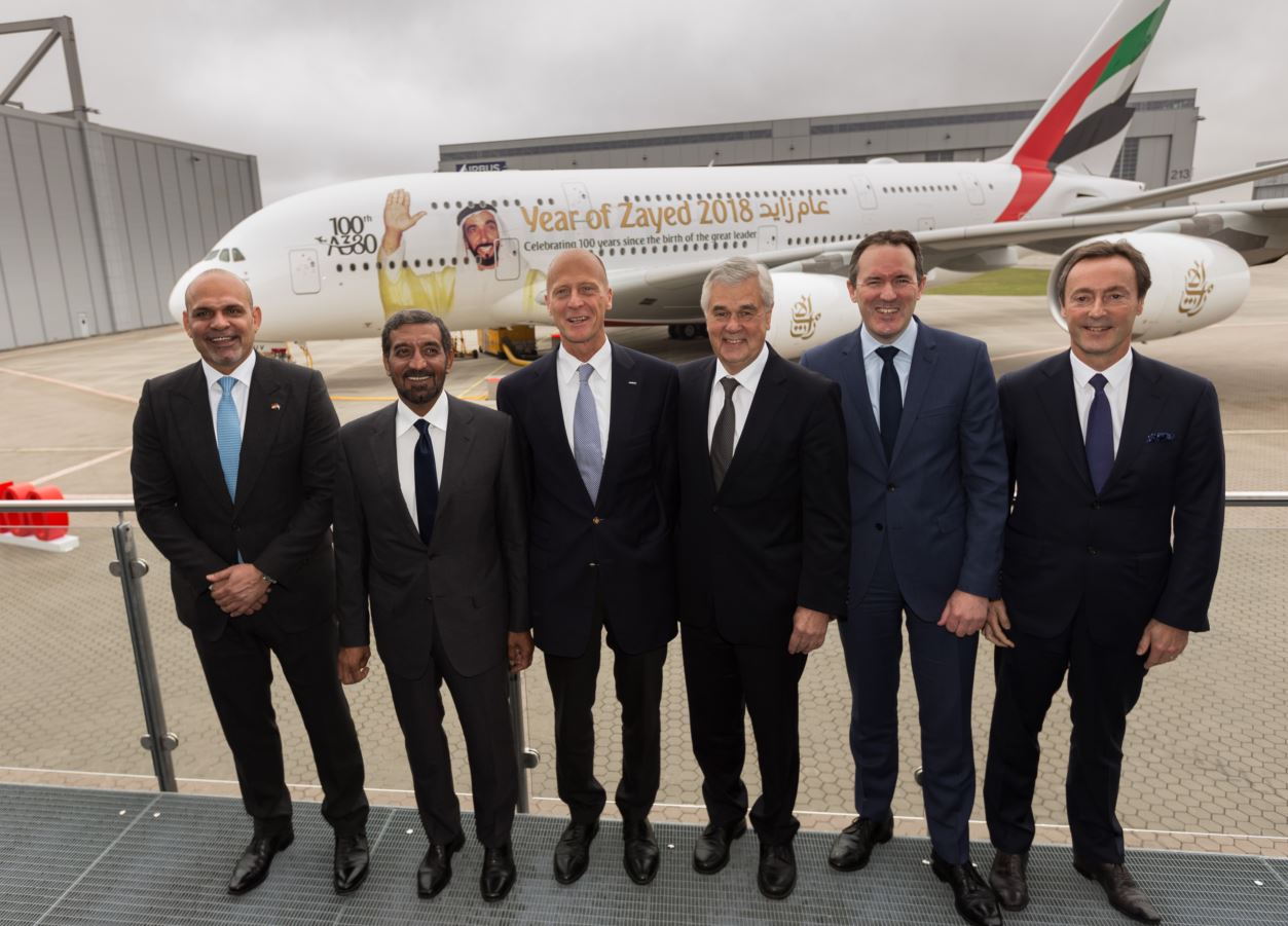 Denkwürdiges Jubiläum: 100. Airbus A380 bei Emirates
