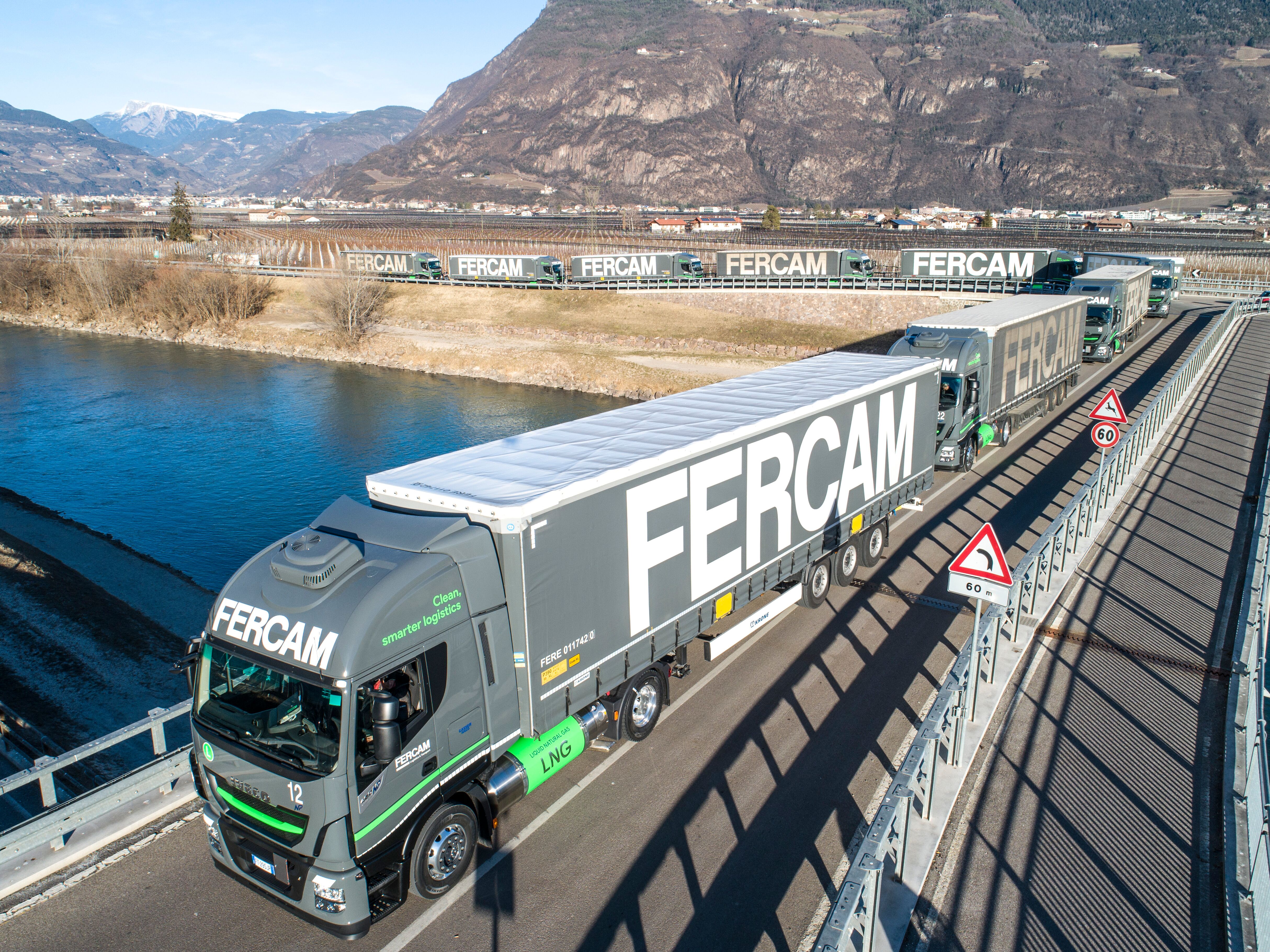 Fercam AG relieves Brenner pass by using LNG trucks