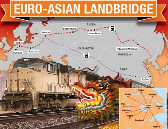 Start der „Euro-Asian Landbridge” bei Fercam