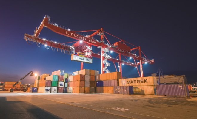 Rekordwert beim Containerumschlag im Hafen Linz