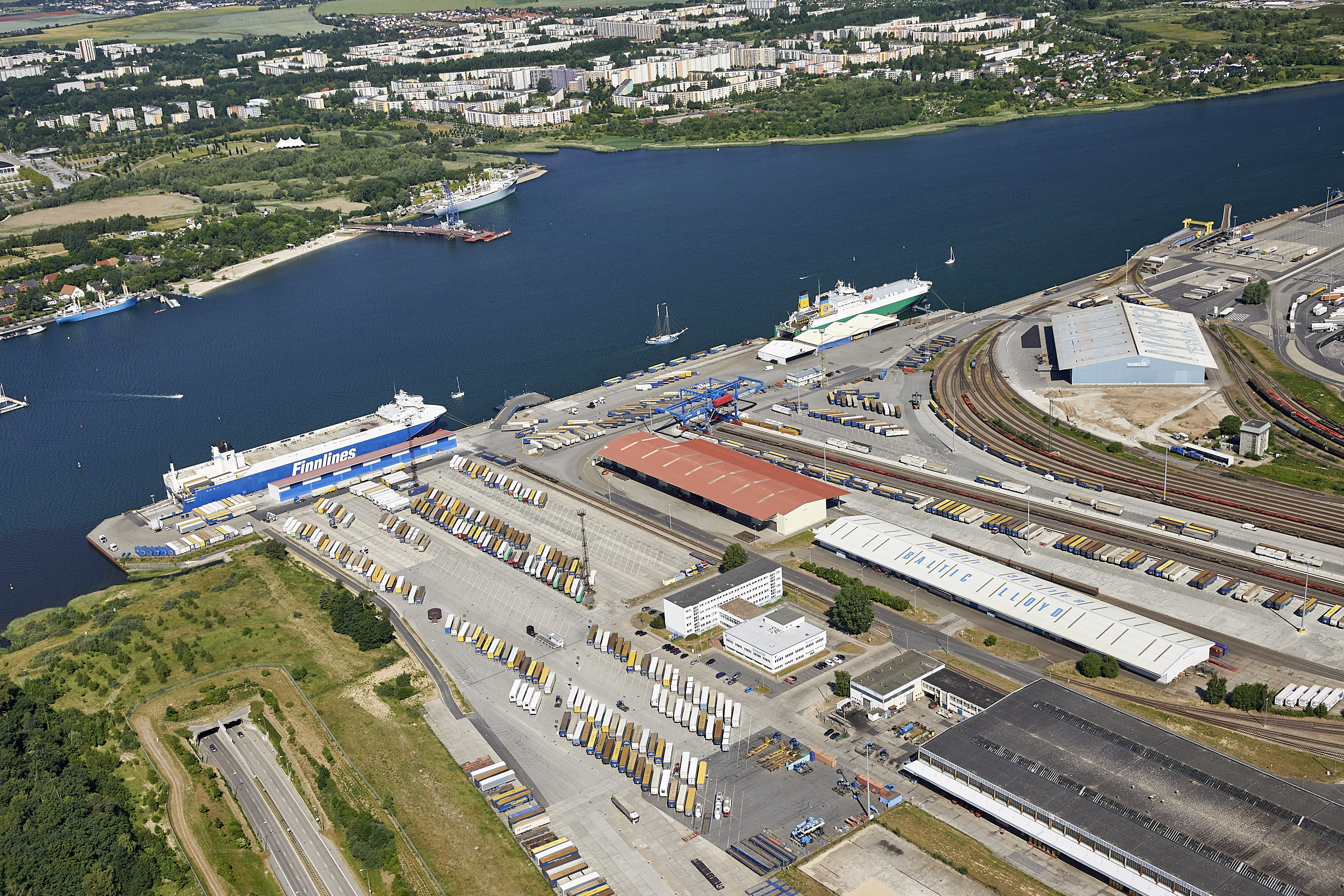  Hafen  Rostock  arbeitet an neuen KV Verbindungen 