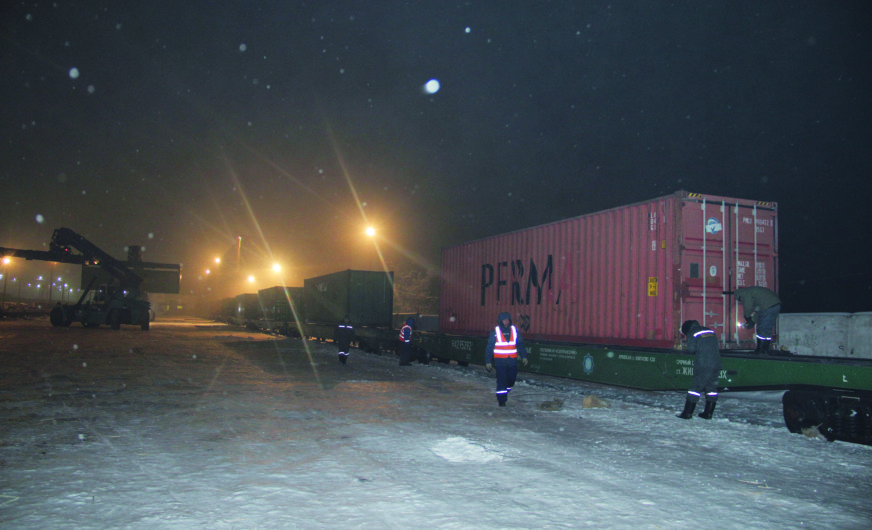 Erster Containerganzzug China – Iran der InterRail Gruppe