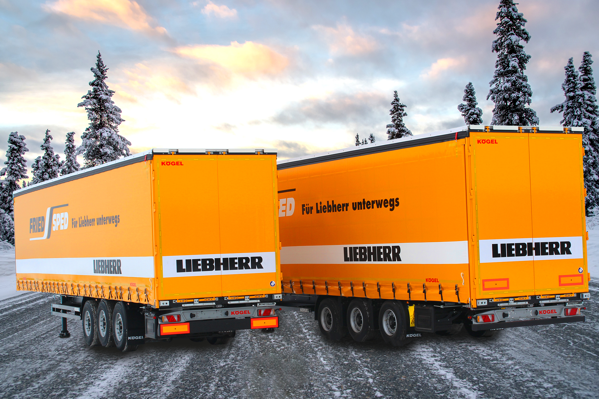 New Kögel trailers for Liebherr-partner Fried-Sped