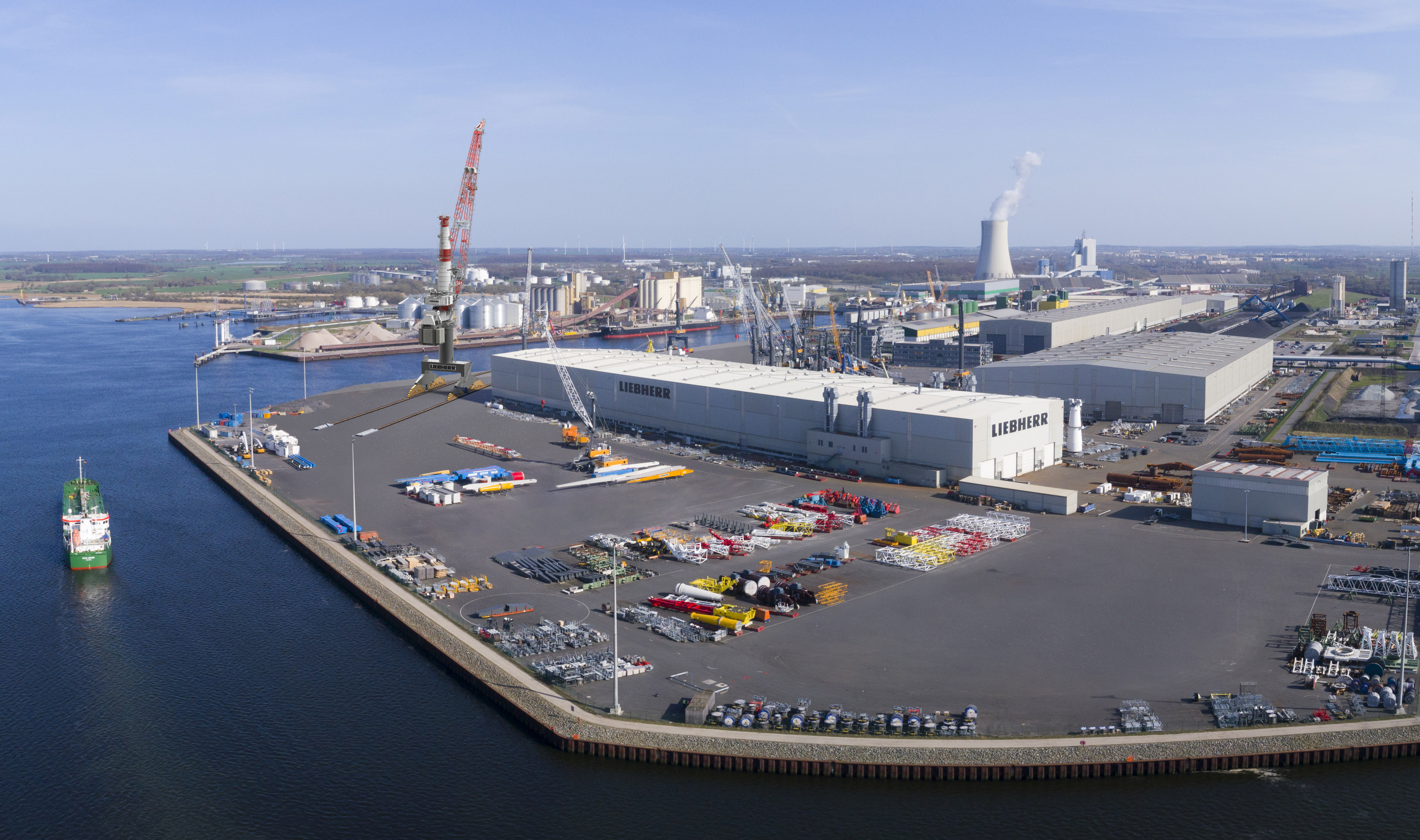 Superlative Liebherr heavy lift crane for the Port of Rostock