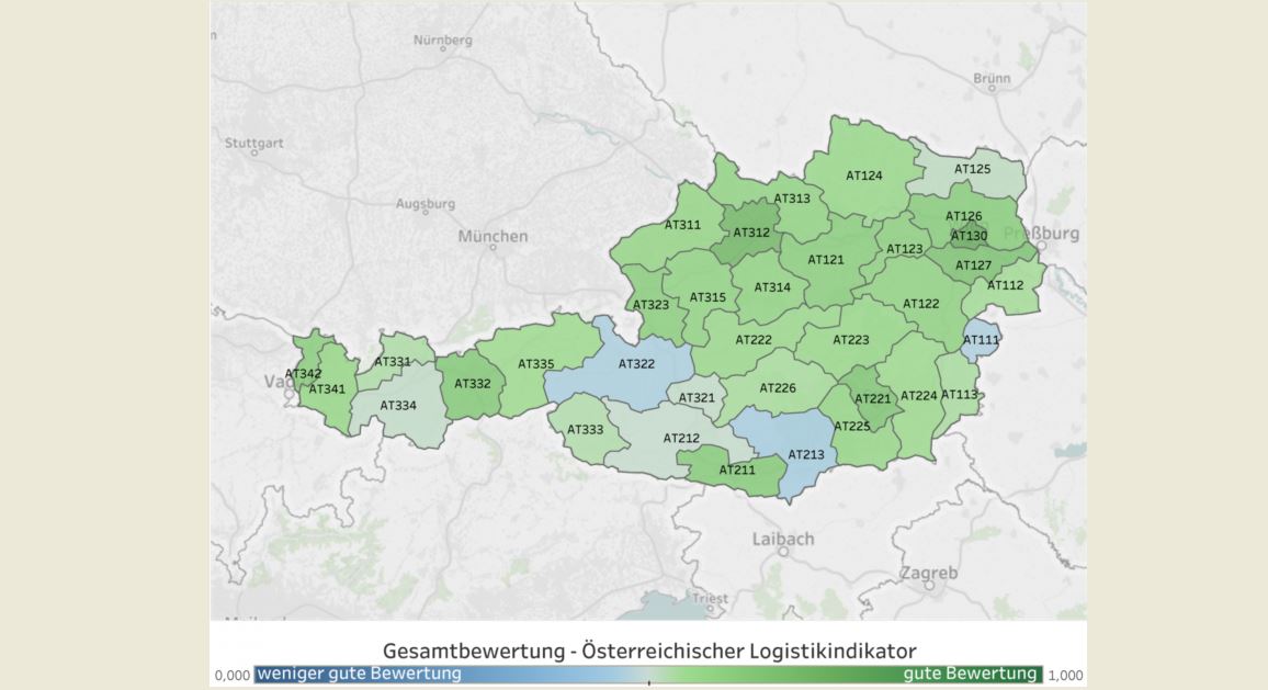 Vienna and the Linz-Wels region are logistical benchmarks
