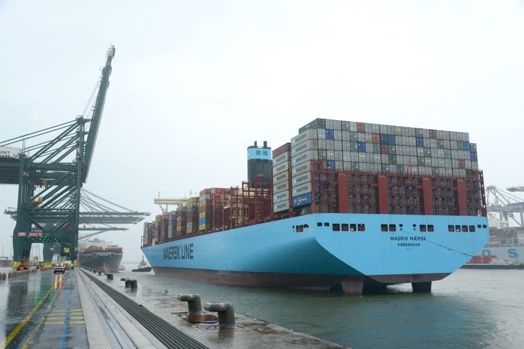 “Madrid Maersk” set a new record in the port of Antwerp