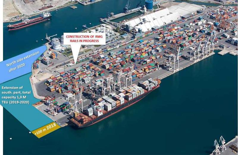 New RMG cranes arriving in the port of Koper