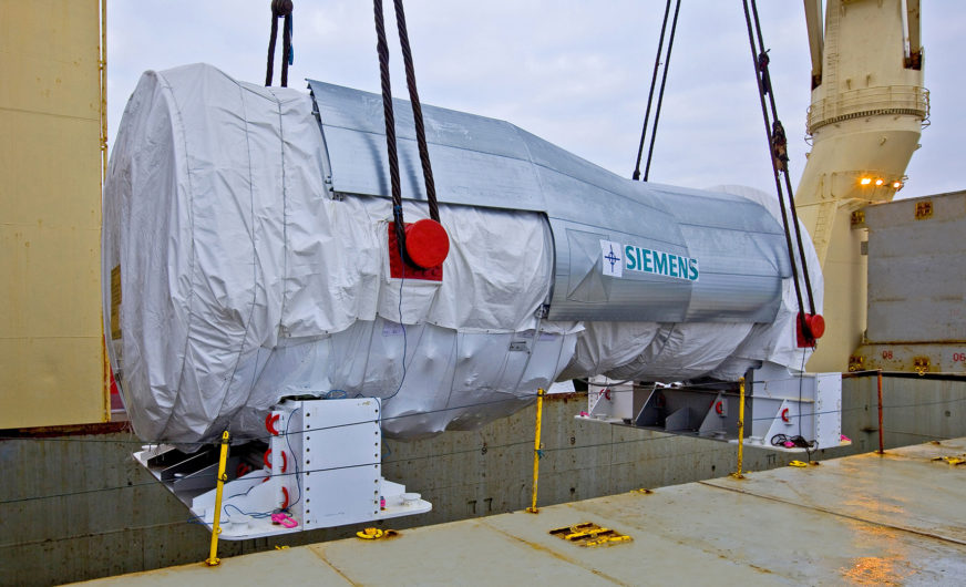 Rickmers-Linie verschifft größte Siemens Gasturbine in die Türkei