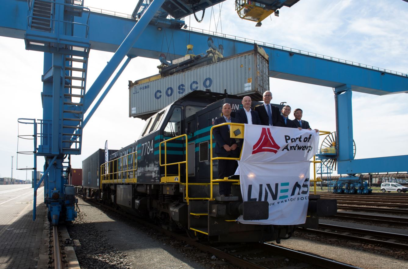 Erster Silk Road-Zug erreicht den Hafen Antwerpen