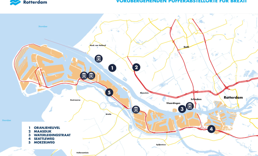 Hafen Rotterdam: Lkw-Pufferzonen für „harten Brexit“