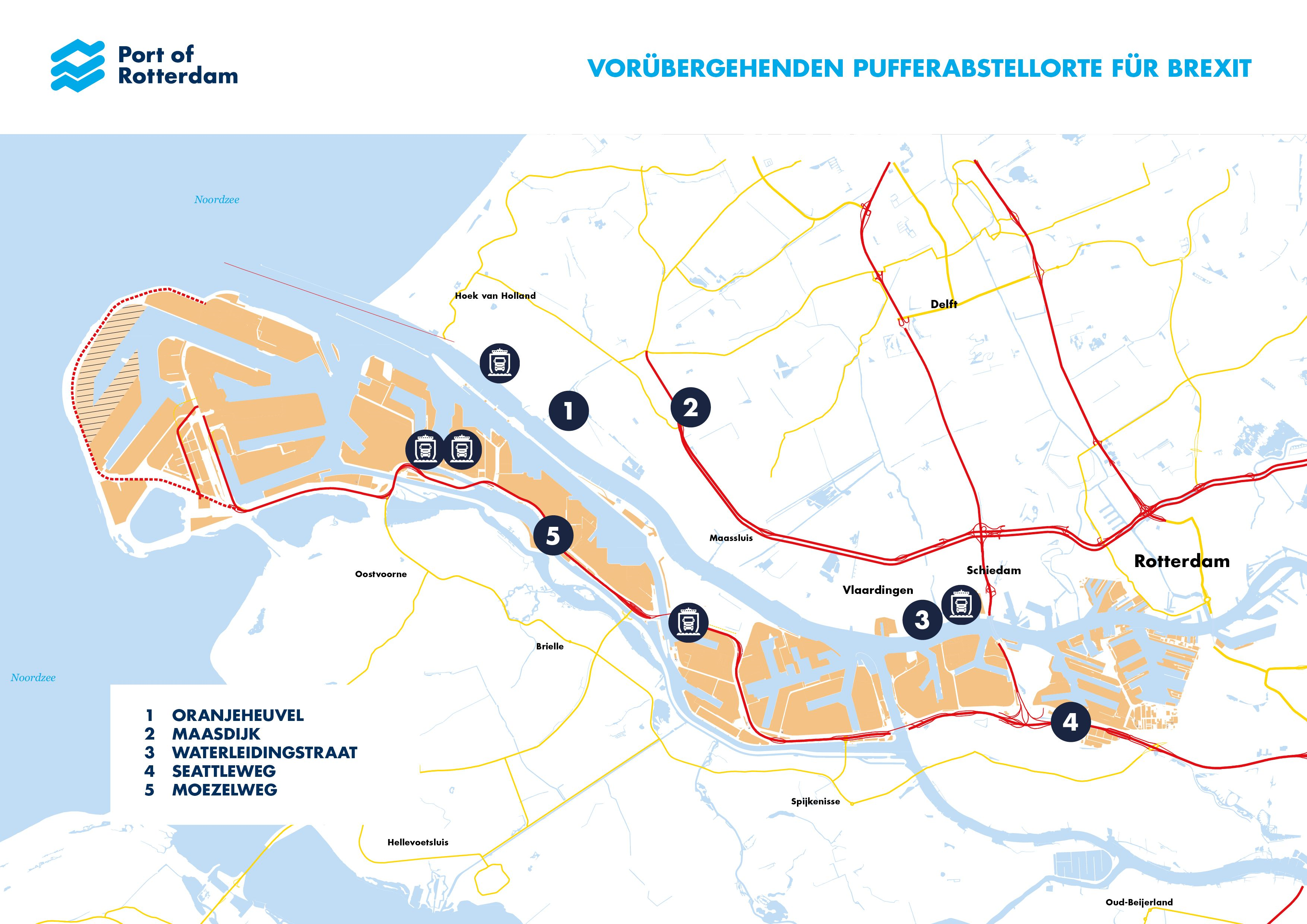 Port of Rotterdam: truck buffer zones for “hard Brexit”