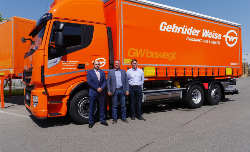 Gebrüder Weiss: Erste gasbetriebene Lkw in Memmingen und Wien