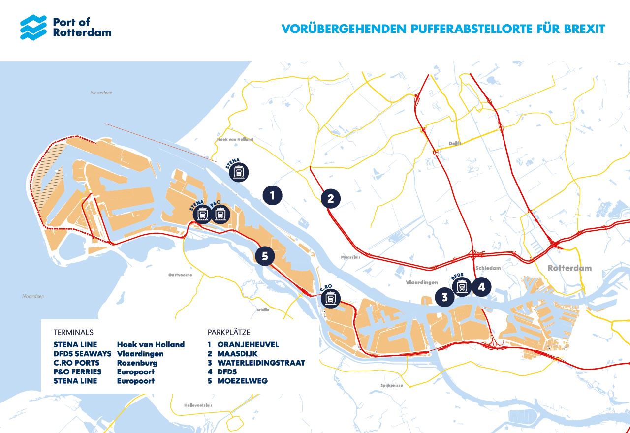 Hafen Rotterdam: Maßnahmenpaket für einen No-Deal-Brexit