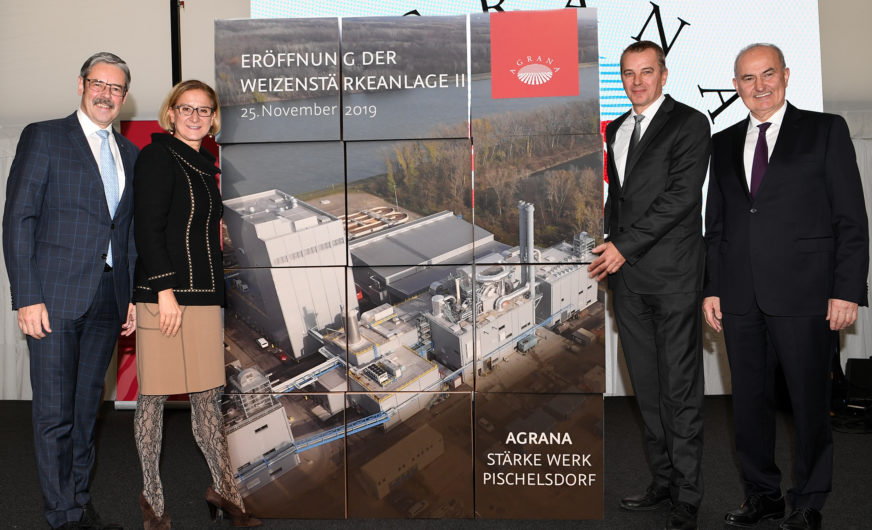 Agrana eröffnet zweite Weizenstärkeanlage in Pischelsdorf