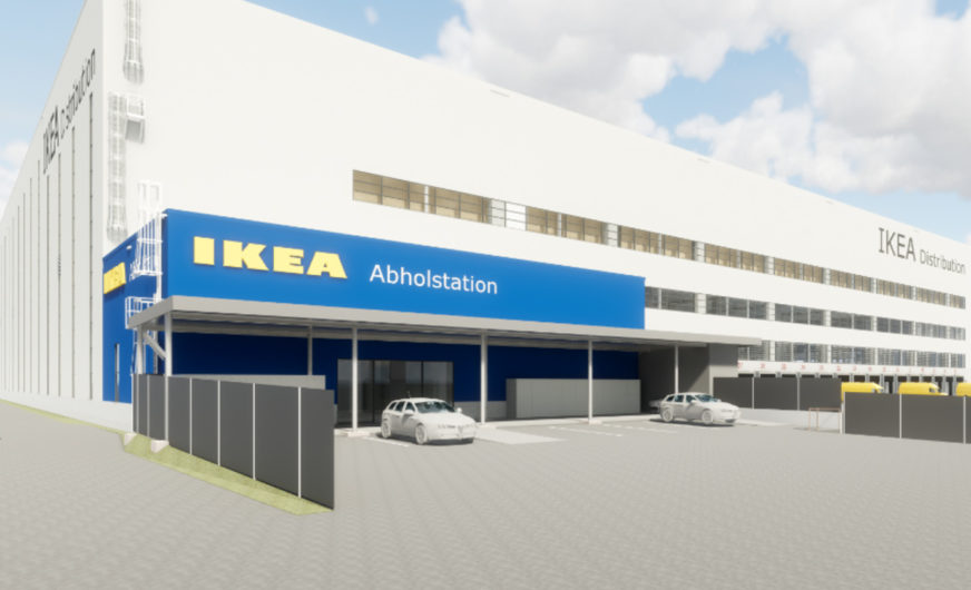 Jetzt auch eine Abholstation im Wiener Logistikzentrum von Ikea