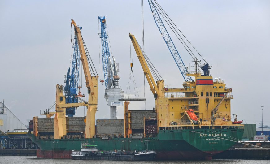 Erstanlauf der „AAL Kembla“ im Hamburger Hafen