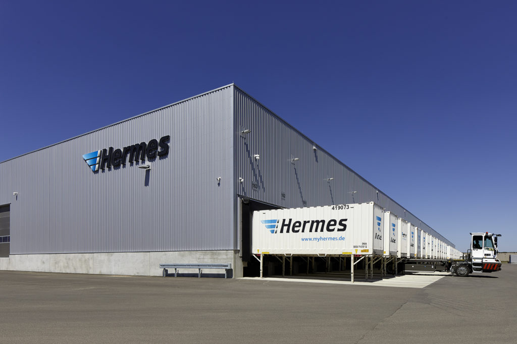 Hermes Logistikzentrum für Großstücke auch