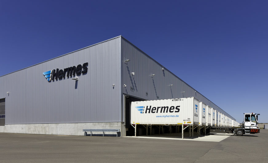 Hermes Logistikzentrum für Großstücke versorgt auch Österreich