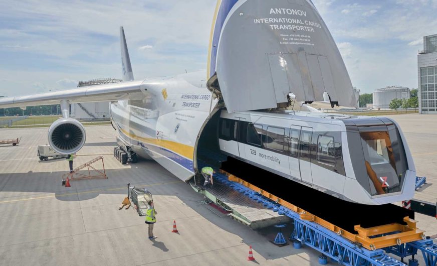 Transport System Bögl: Mit der Antonov 124-100 als Luftfracht nach China