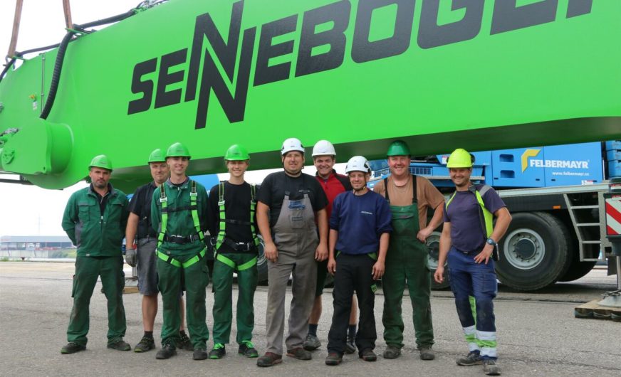 Einsatz am Ennshafen für Auszubildende der Firma Sennebogen