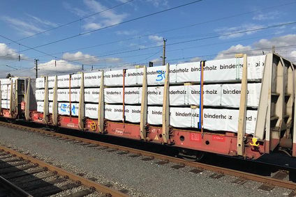 Rail Cargo Group: Bauelemente-Transporte für Binderholz
