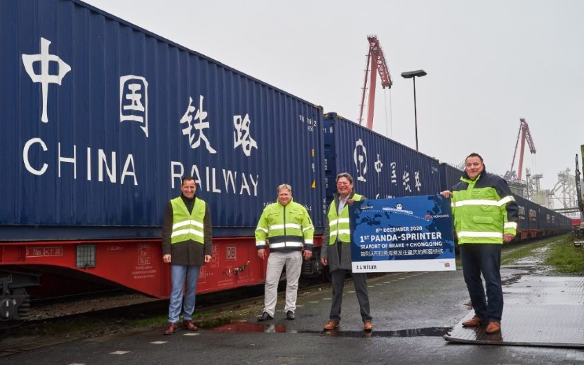 „Panda-Sprinter“: Erster Direktzug mit Zellstoff nach Chongqing