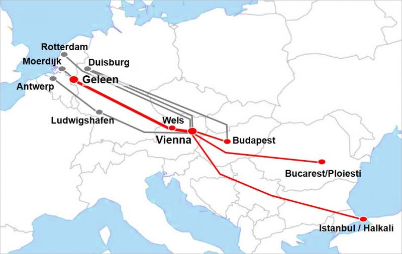 Hupac: Neuer Shuttlezug Geleen – Wels – Wien