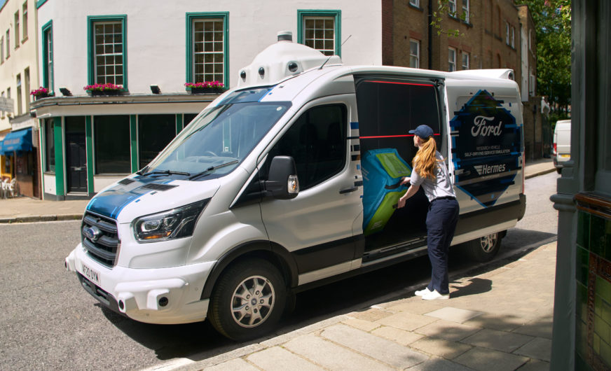 Hermes und Ford: Paketzustellung mit selbstfahrenden Transportern