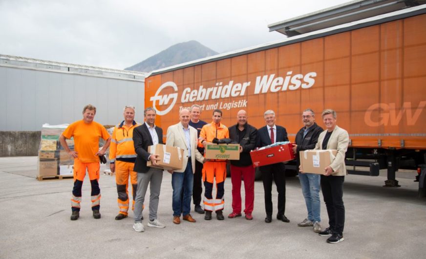 Gebrüder Weiss unterstützt Hilfstransport für Euboa