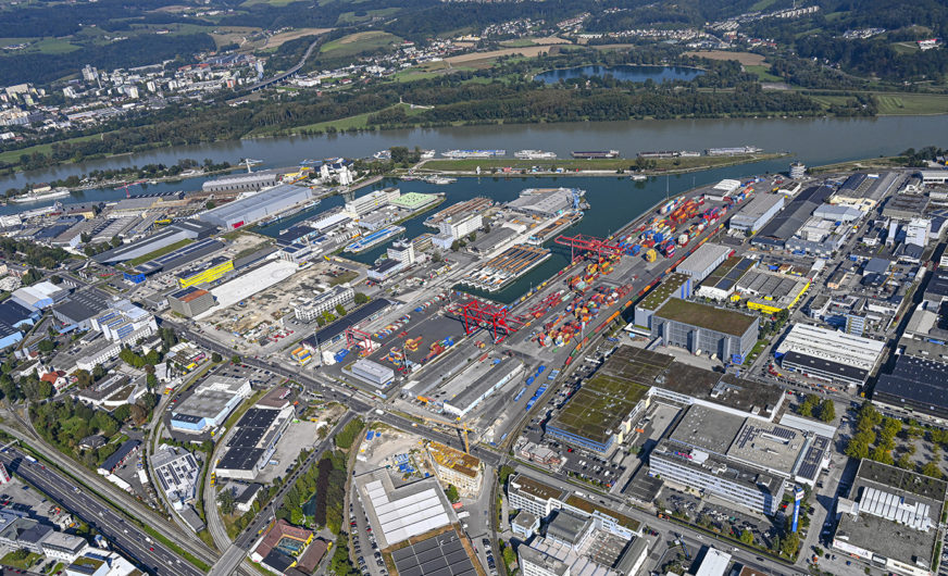Linzer Containerterminal ab 2022 vollständig elektrifiziert