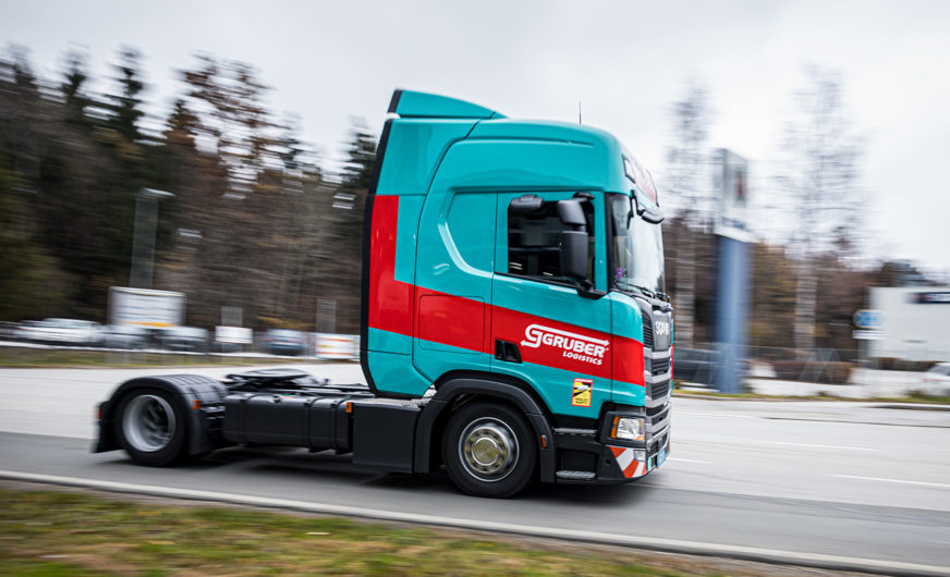 Gruber Logistics fährt verstärkt mit Scania Biodiesel-Lkw