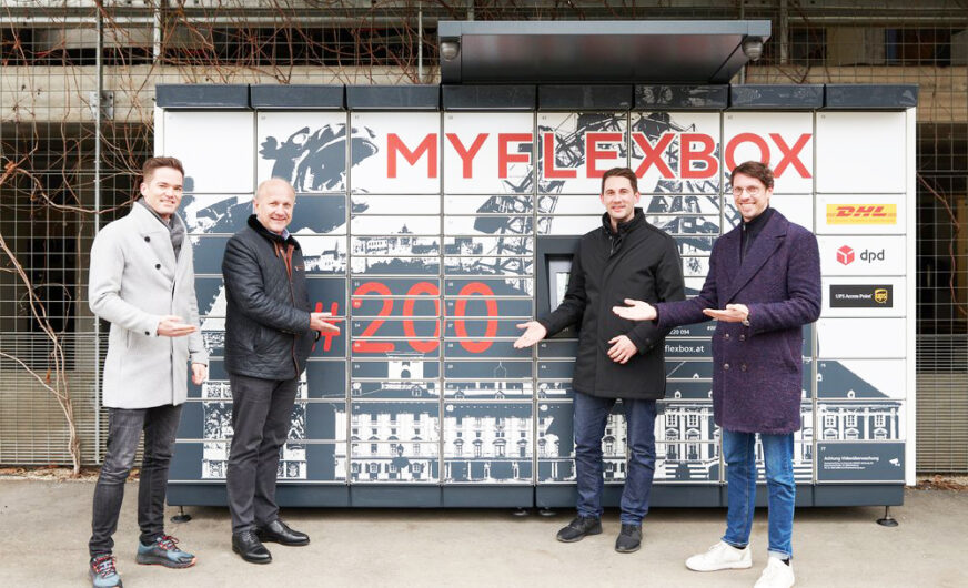200. Paket-Abholstation von Myflexbox in Österreich