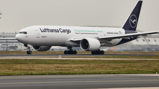 SAF-Signal von Lufthansa Cargo und Kühne+Nagel