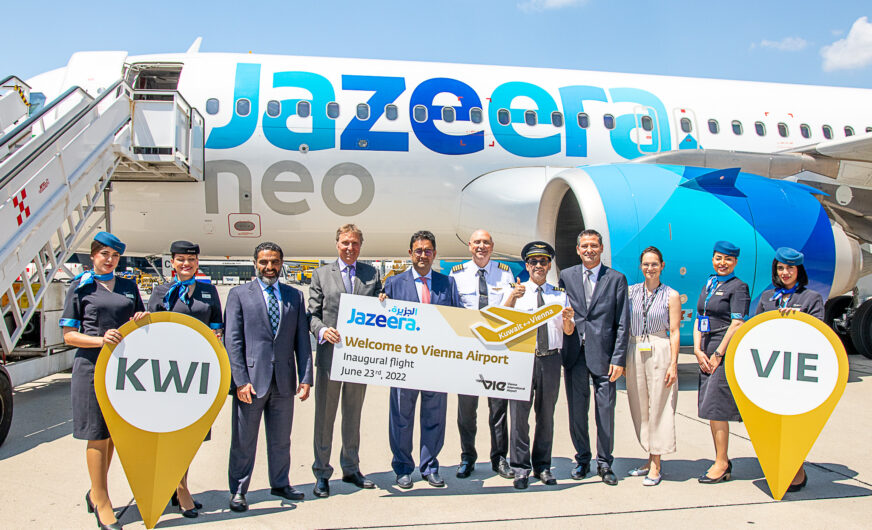 Jazeera Airways aus Kuwait ist neue Airline in Wien