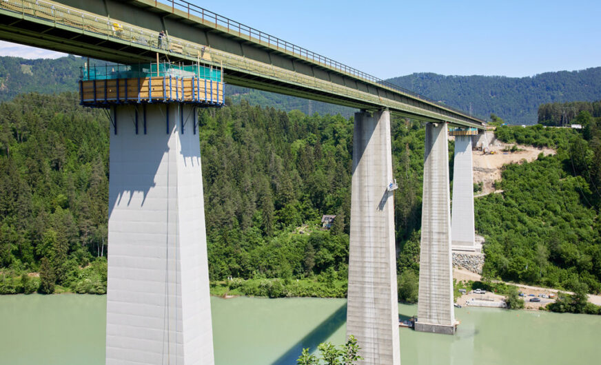 Prangl-Einsatz bei höchster Eisenbahnbrücke Österreichs