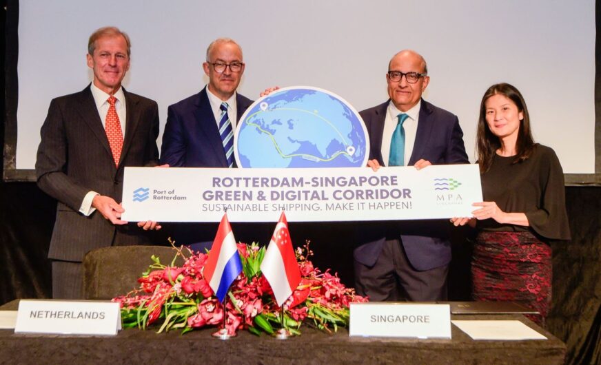 Hafen Rotterdam und Singapur schaffen grüne digitale Achse 