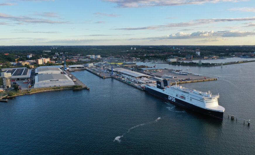 Hafen Kiel: Erstanlauf der neuen DFDS-Fährgeneration