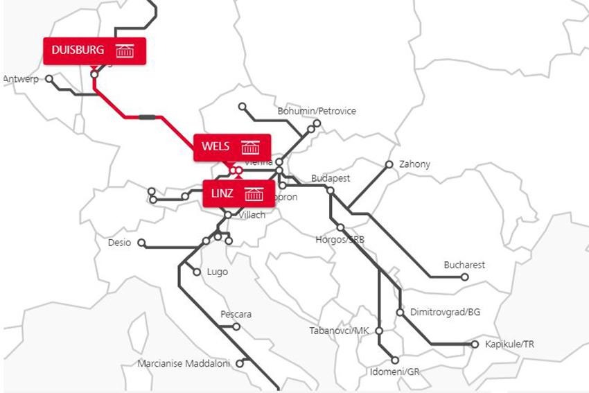 Bahnlogistik Fünf Jahre TransFER LinzDuisburgWels Österreichische